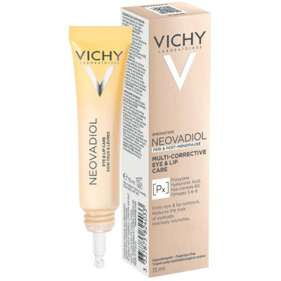 VICHY NEOVADIOL PERI & POST-MENOPAUSE MULTI-CORRECTIVE EYE & LIP CARE мултикоригиращ крем-контур за очи и устни 15 мл