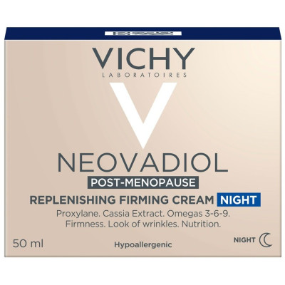 VICHY NEOVADIOL POST-MENOPAUSE REPLENISHING FIRMING NIGHT нощен подхранващ и стягащ крем за всеки тип кожа в менопаузата 50 мл