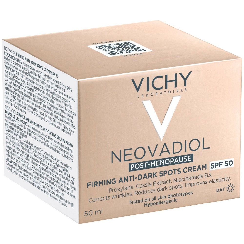 ВИШИ NEOVADIOL POST-MENOPAUSE SPF 50 стягащ крем и против тъмни петна ПОСТМЕНОПАУЗА 50 мл - Грижа за лицето