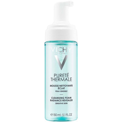 VICHY PURETE THERMALE CLEANSING FOAM RADIANCE REVEALER почистваща пяна за лице за чуствителна кожа 150 мл