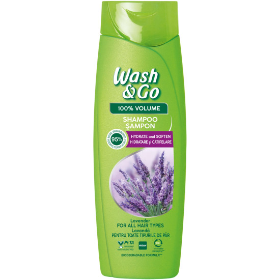 WASH & GO шампоан с екстракт от лавандула за всеки тип коса 360 мл