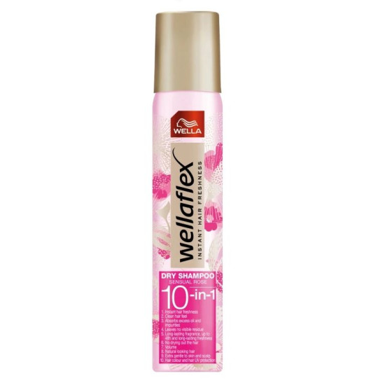 WELLAFLEX SENSUAL ROSE сух шампоан 10 в 1 180 мл