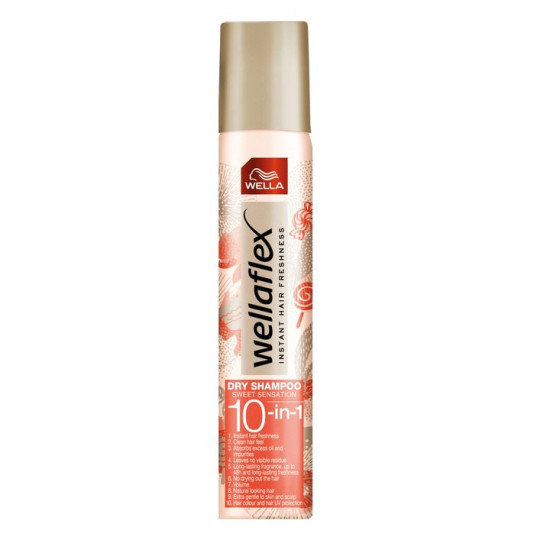WELLAFLEX SWEET SENSATION сух шампоан 10 в 1 180 мл