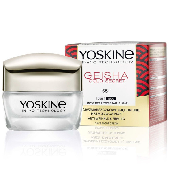 YOSKINE GEISHA GOLD SECRET 65+ дневен и нощен крем за лице против бръчки 50 мл