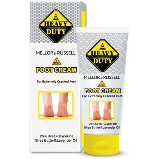 HEAVY DUTY FOOT CREAM крем за крака с 25% урея + масла от ший и лавандула за суха и напукана кожа 75 мл