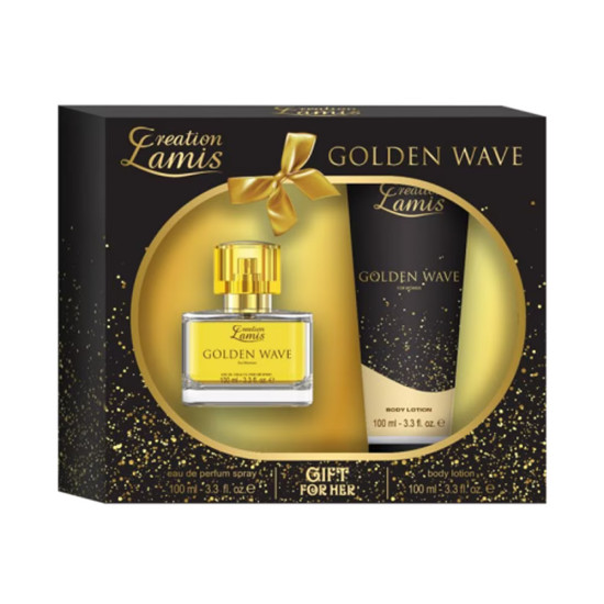 CREATION LAMIS GOLDEN WAVE ПОДАРЪЧЕН КОМПЛЕКТ ЗА ЖЕНИ /парфюм 100 мл + лосион за тяло 100 мл/