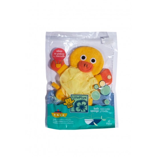 ᐉ LIFOPLUS KIDS BABY бебешка памучна гъба за баня х 1 бр