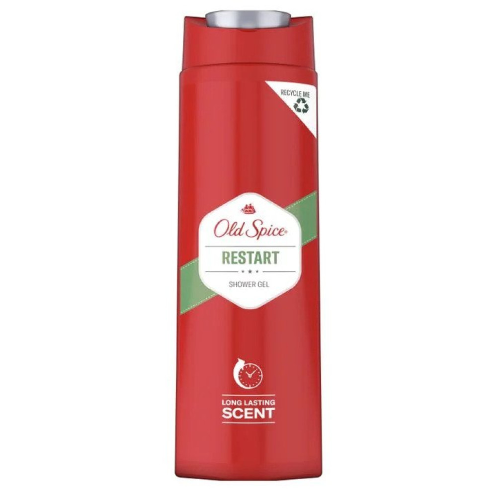 ОЛД СПАЙС RESTART LONG LASTING SCENT душ гел за мъже 400 мл - Грижа за лицето и тялото ОЛД СПАЙС RESTART LONG LASTING SCENT душ гел за мъже 400 мл - Грижа за лицето и тялото