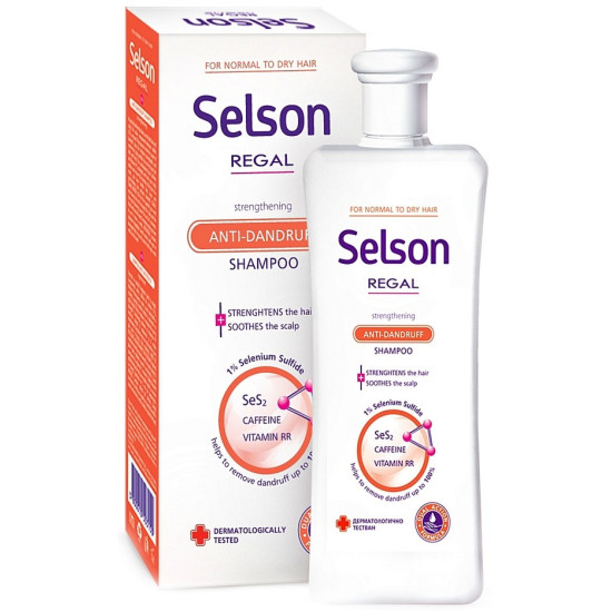 SELSON REGAL ANTI-DANDRUFF заздравяващ шампоан против пърхот за нормална към суха коса 200 мл