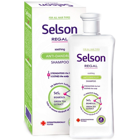 SELSON REGAL SOOTHING ANTI-DANDRUFF успокояващ шампоан против пърхот за всеки тип коса 200 мл