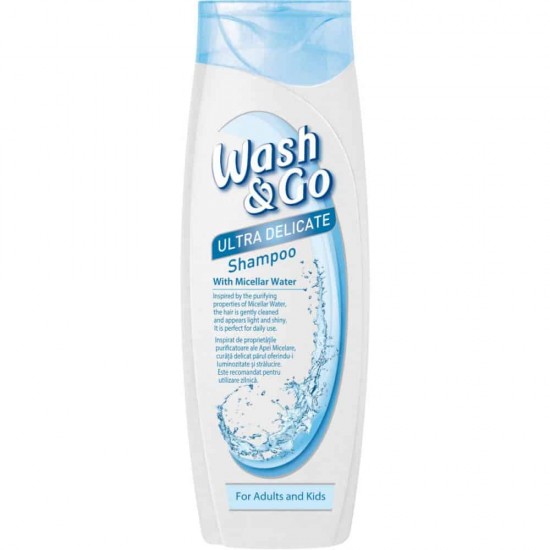 ᐉ ШАМПОАН WASH&GO с мицеларна вода 400мл
