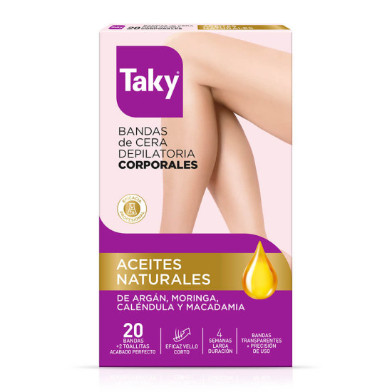 ТАКИ NATURAL OILS депилиращи ленти за тяло х 20 бр