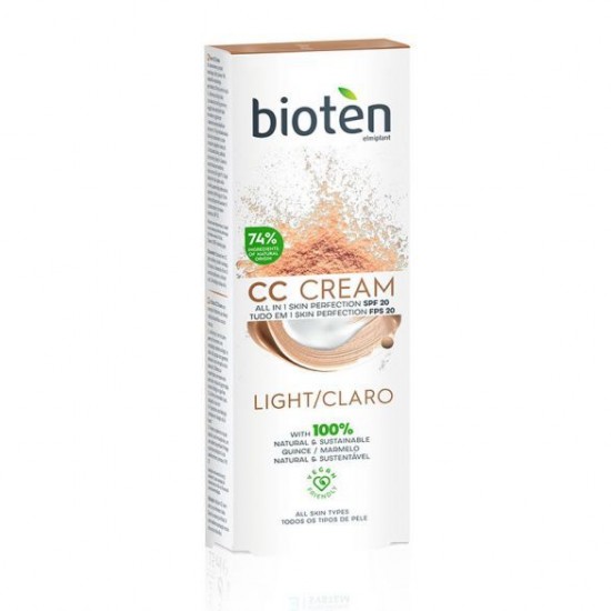 БИОТЕН СС CREAM LIGHR хидратиращ крем за лице, светъл тон 50 мл