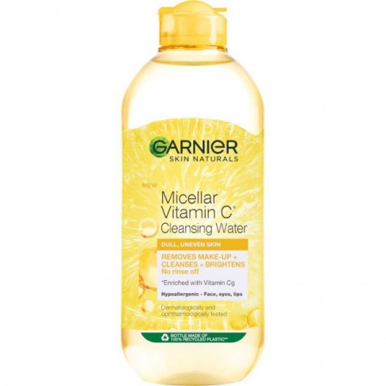 GARNIER SKIN NATURALS Micellar Vitamin C Cleansing Water мицеларна вода с витамин C за повяхнала неравномерна кожа 400 мл