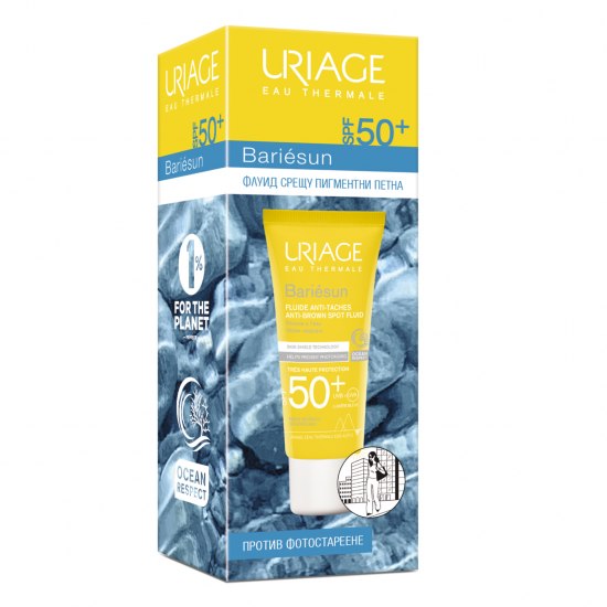 URIAGE BARIESUN N SPF50+ слънцезащитен депигментиращ флуид за лице 40 мл