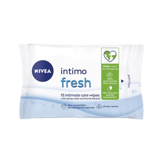 ᐉ НИВЕА INTIMO FRESH освежаващи интимни мокри кърпички х 15 бр