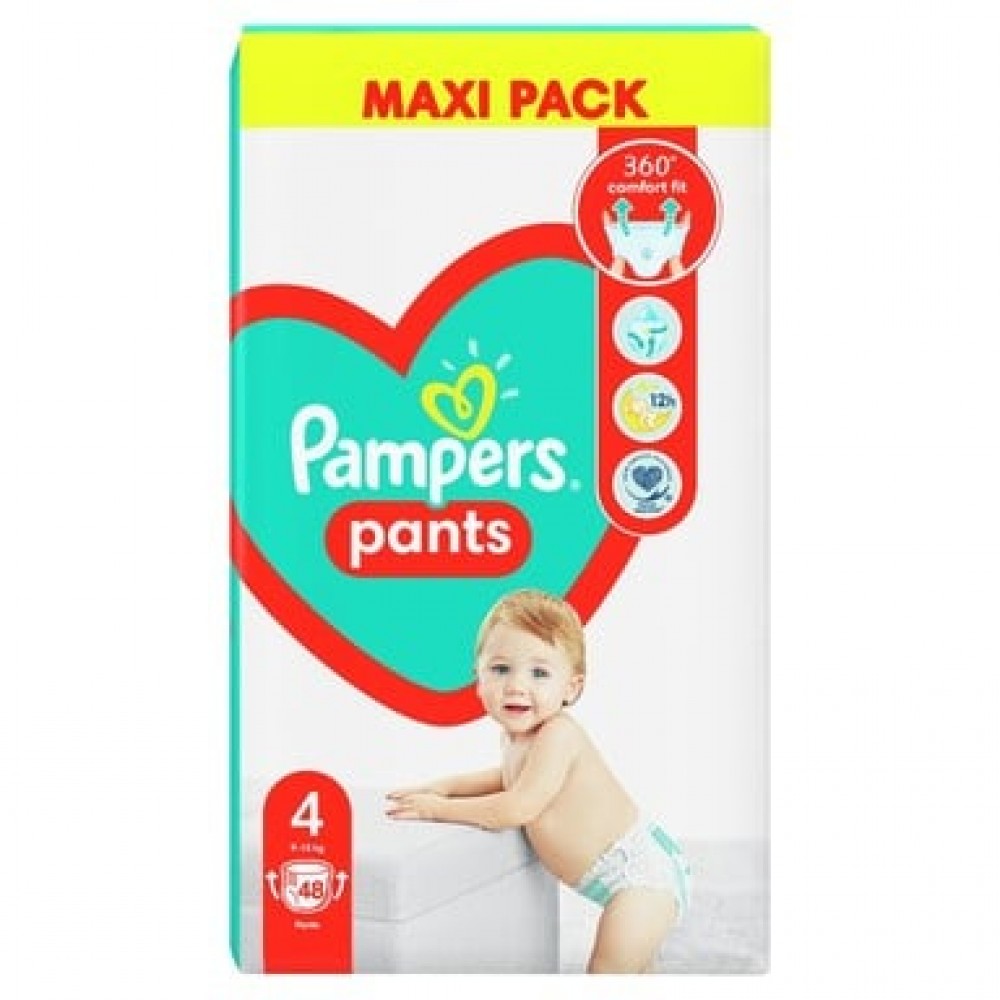ПАМПЕРС PANTS 4 гащи за бебета и деца /9-15 кг/ х 48 бр - Грижа за детето