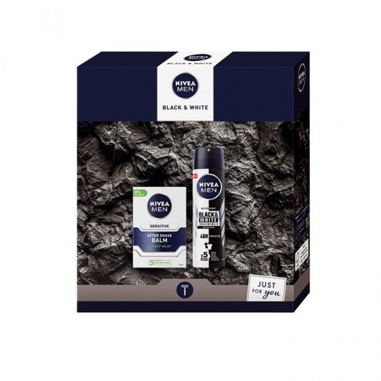ᐉ НИВЕА XMAS комплект MEN SHAVE BLACH AND WHITE