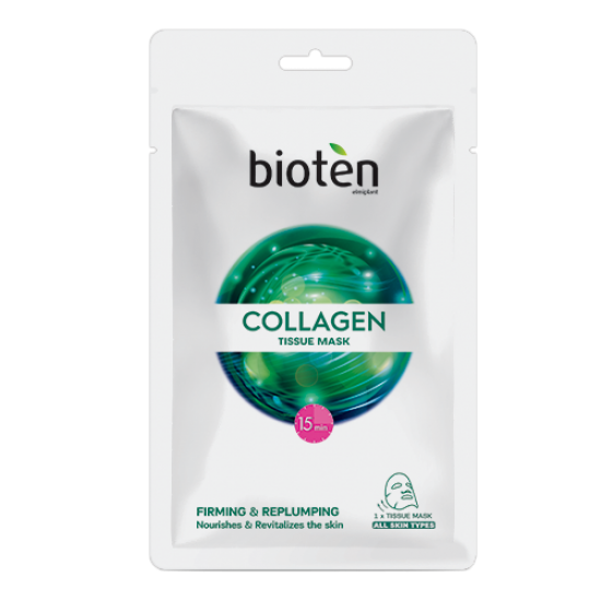 БИОТЕН COLLAGEN TISSUE MASK маска за лице с колаген лист 20 мл