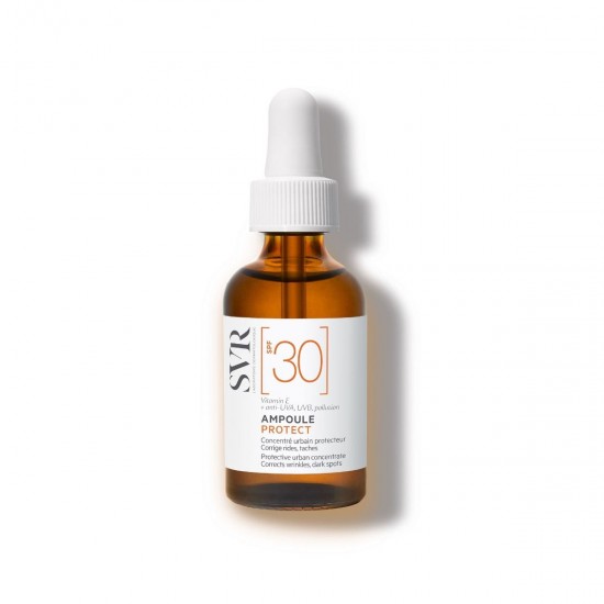 SVR AMPOULE PROTECT SPF30 концентрат за защита в града против бръчки за всеки тип кожа 30 мл