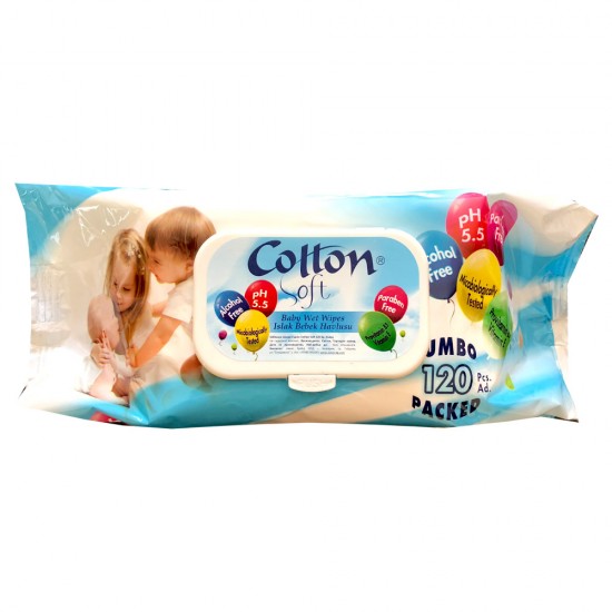 ᐉ КЪРПИ МОКРИ COTTON SOFT х 120 бр /с капак/