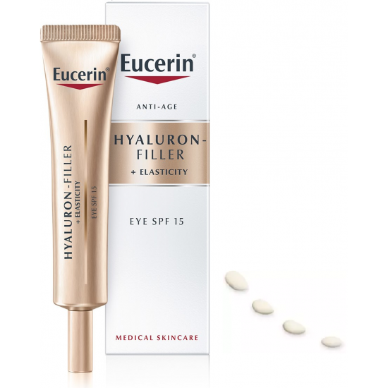 EUCERIN HYALURON-FILLER + ELASTICITY Eye Cream околоочен крем против бръчки за всеки тип кожа 15 мл