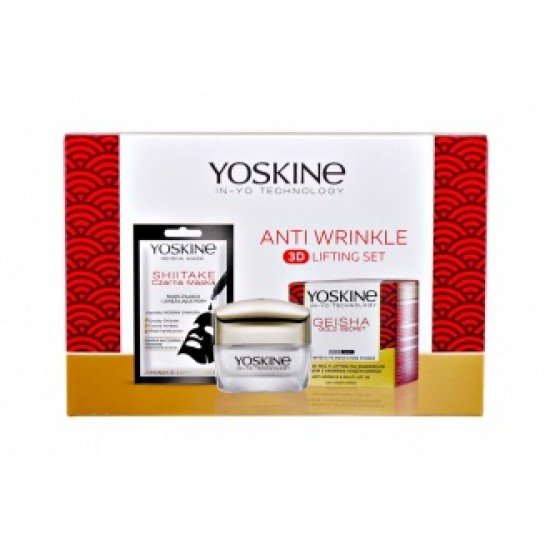 ᐉ YOSKINE GEISHA КОМПЛЕКТ КРЕМ ЗА ЛИЦЕ 3D + МАСКА ЗА ЛИЦЕ