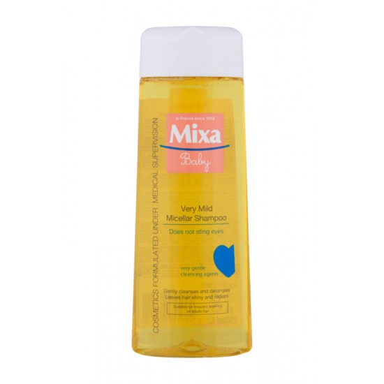 MIXA BABY Very Mild Micellar Shampoo нежен мицеларен бебешки шампоан без сапун 250 мл