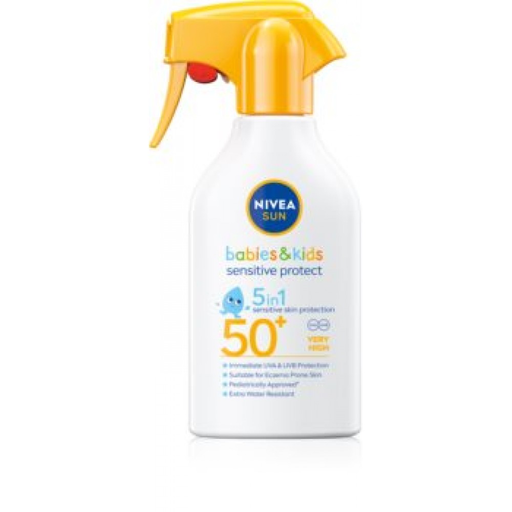 НИВЕА SUN BABIES & KIDS спрей SPF 50+ 200 мл - Бебешка и детска козметика НИВЕА SUN BABIES & KIDS спрей SPF 50+ 200 мл - Бебешка и детска козметика