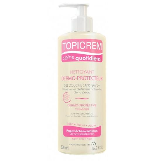 TOPICREM DERMO SPECIFIC PH5 Cleanser почистващ душ гел за лице и тяло за суха и чувствителна кожа 500 мл