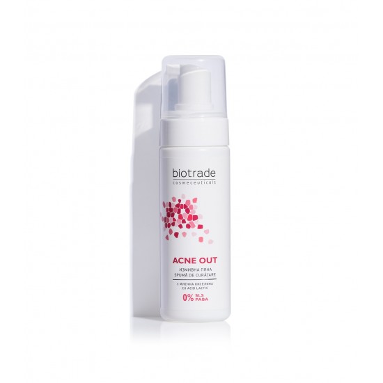 БИОТРЕЙД ACNE OUT измивна пяна за лице с млечна киселина 200 мл