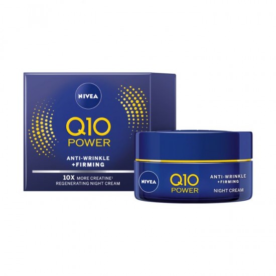 ᐉ НИВЕА ВИЗАЖ Q10 NIGHT ANTI-WRINKLE крем 50 мл