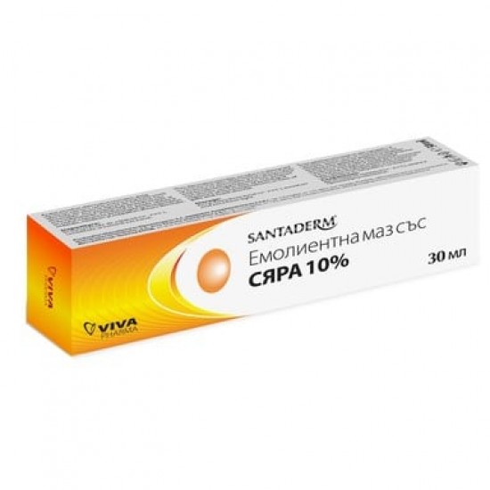 ᐉ САНТАДЕРМ със сяра 10% маз 30 мл