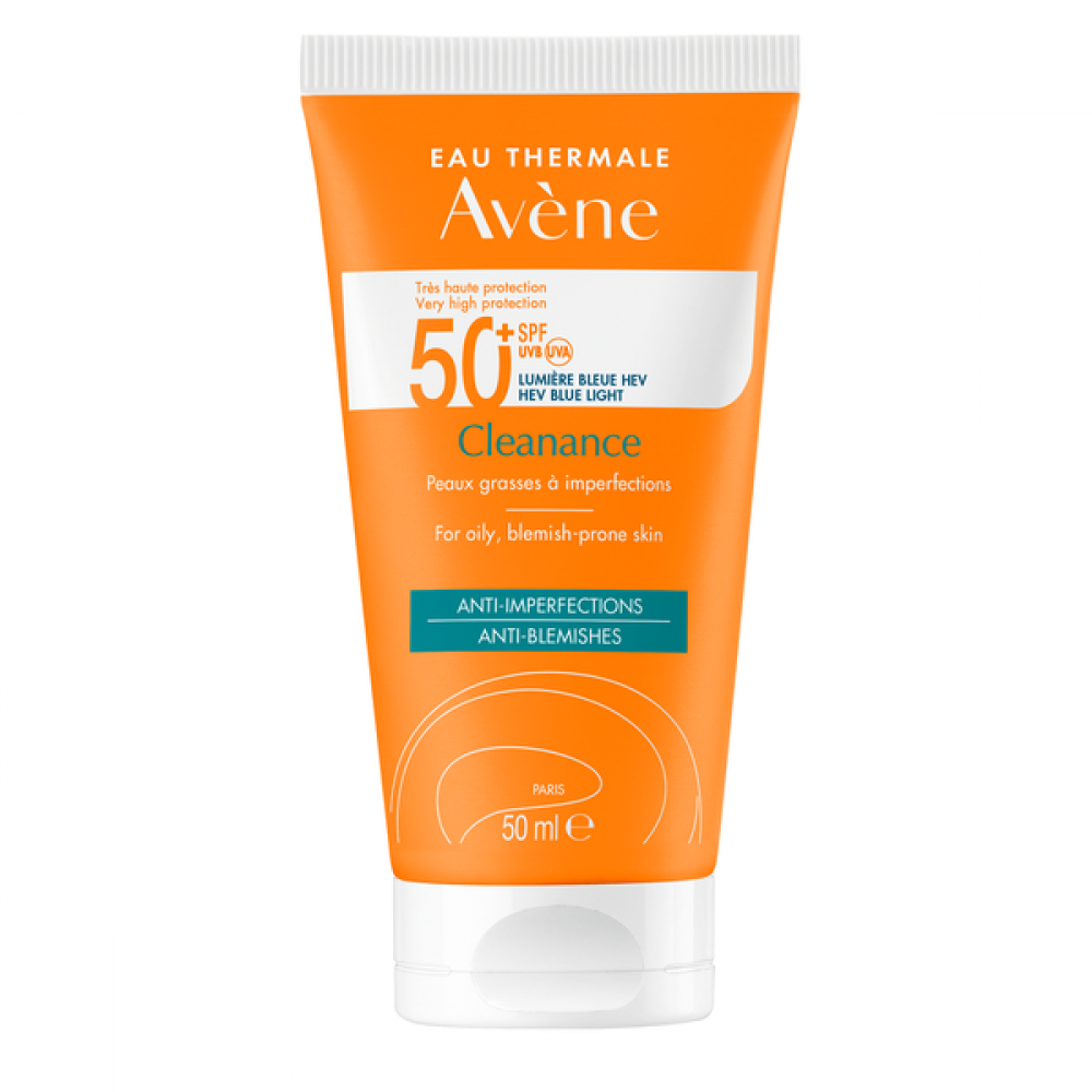 АВЕН CLEANANCE ултра лек слънцезащитен крем SPF50+ 50 мл - Грижа за лицето и тялото