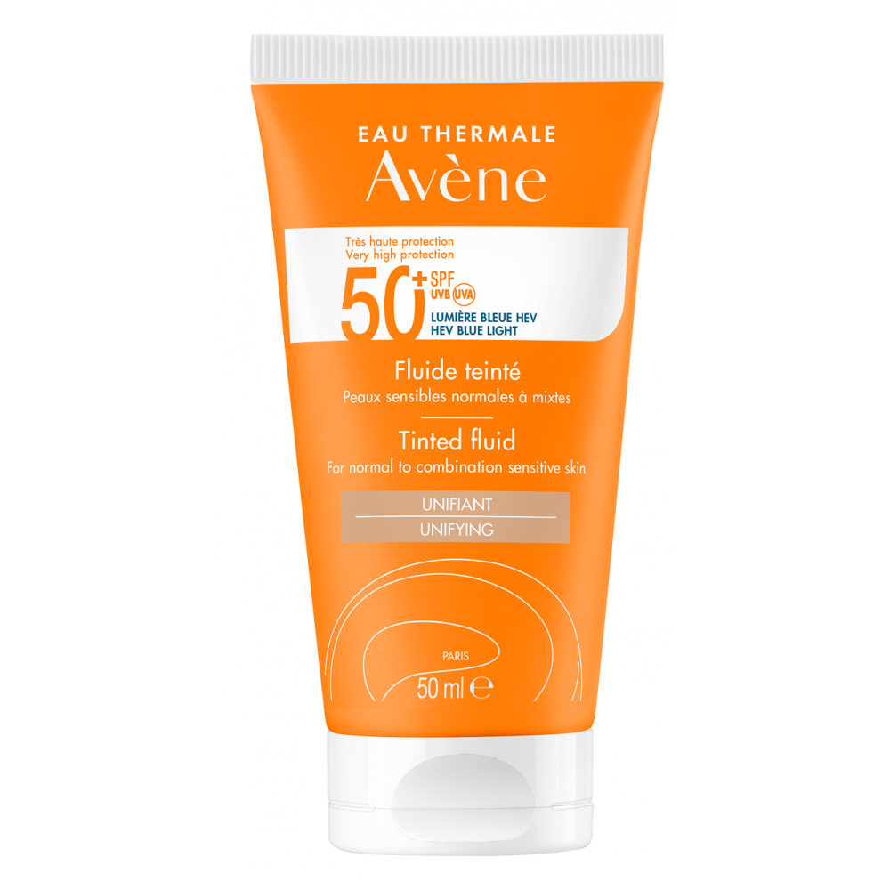 АВЕН CLEANANCE SPF50+ слънцезащитен тониран флуид - Грижа за лицето и тялото