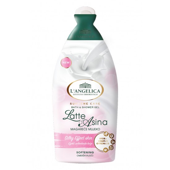 Л'АНЖЕЛИКА LATTE D'ASINA душ гел/ пяна за вана 500 мл