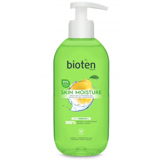 БИОТЕН SKIN MOISTURE почистващ гел за лице за нормална кожа 200 мл