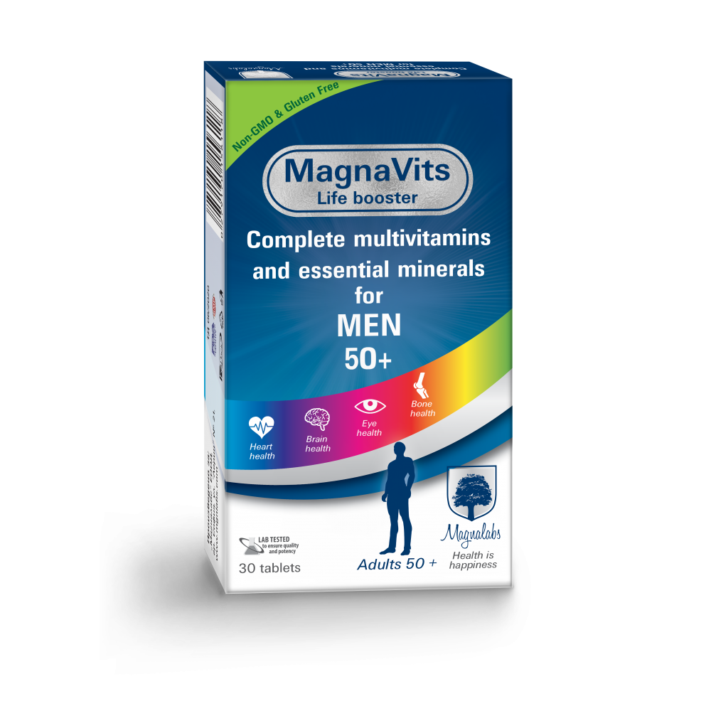 МАГНАВИТС за мъже 50+ табл х 30 бр - Витамини, минерали и антиоксиданти