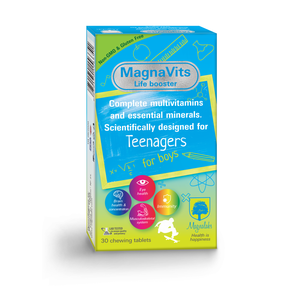 МАГНАВИТС TEENAGERS за момчета табл х 30 бр - Витамини, минерали и антиоксиданти