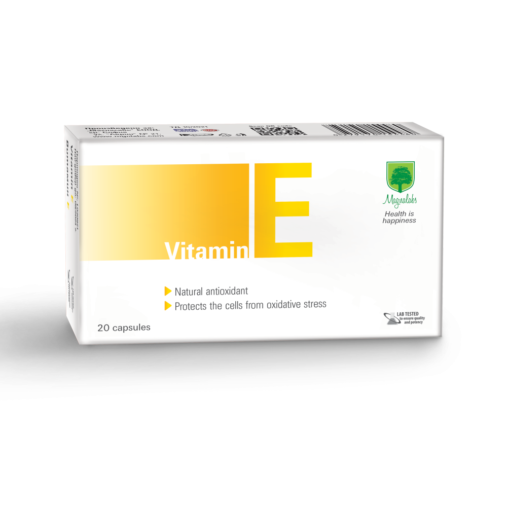 ВИТАМИН E капс х 20 бр МАГНАЛАБС - Витамини, минерали и антиоксиданти