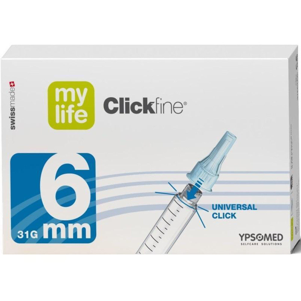 ИГЛИ CLICKFINE 31G 6 мм х 100 бр - Медицински консумативи