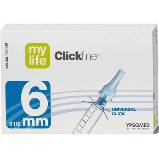 ИГЛИ CLICKFINE 31G 6 мм х 100 бр