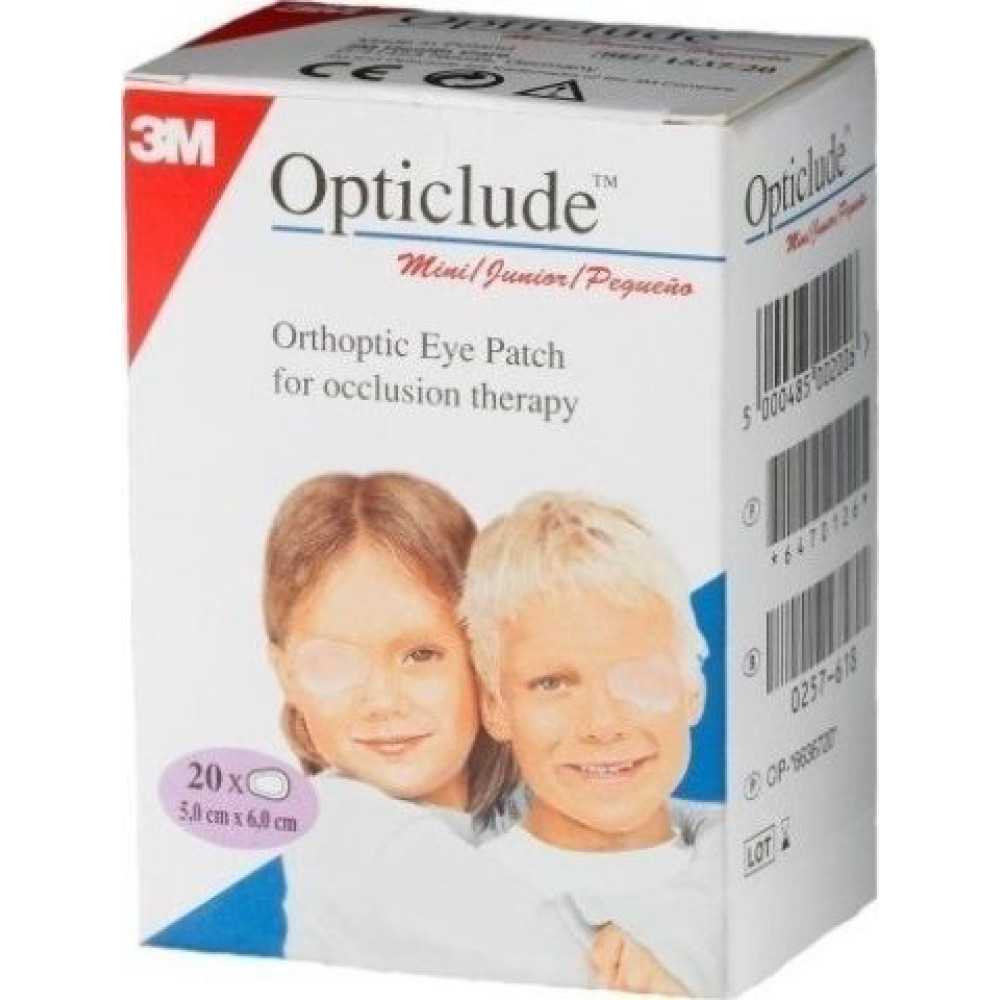 3М NEXCARE лепенки ортоптични за очи 1537 OPTICLUDE 5x6 см x 20 бр - Първа помощ