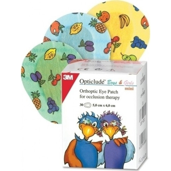 3М NEXCARE лепенки отроптични за очи 2537PE OPTICLUDE MINI 5x6 см х 30 бр