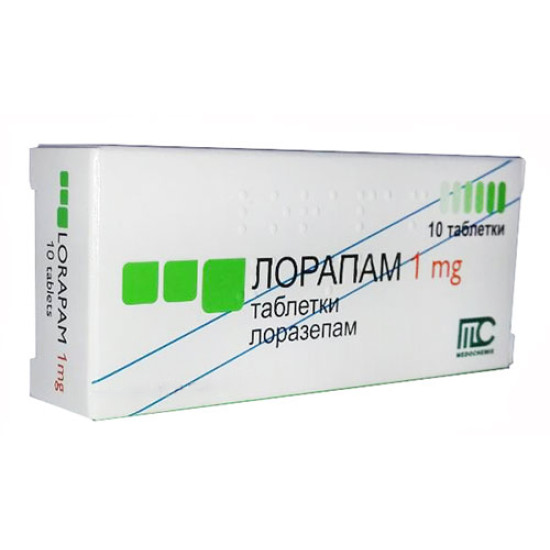 ЛОРАПАМ табл 1 мг х 10 бр
