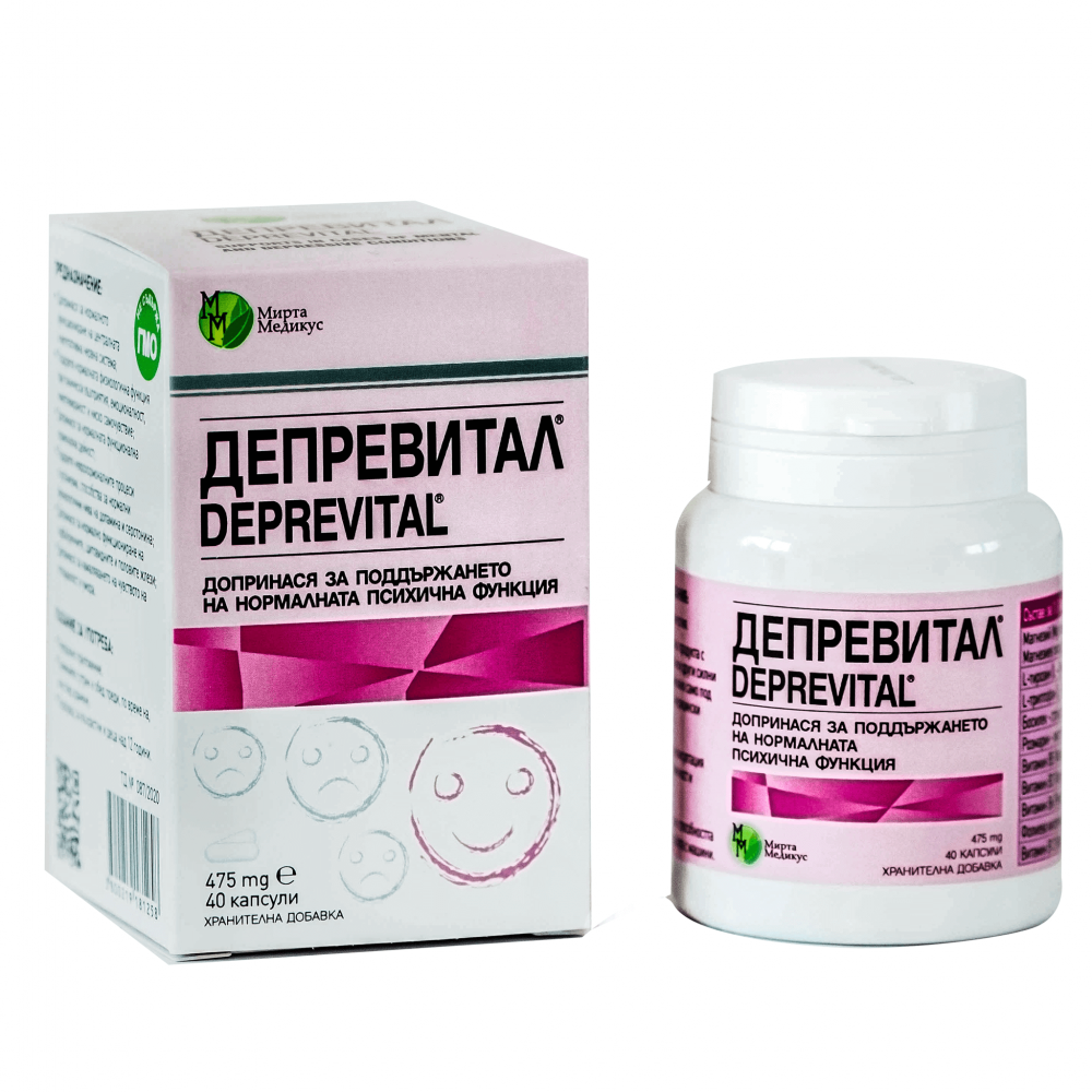 ДЕПРЕВИТАЛ 475 мг капс x 40 бр - Храносмилателна система