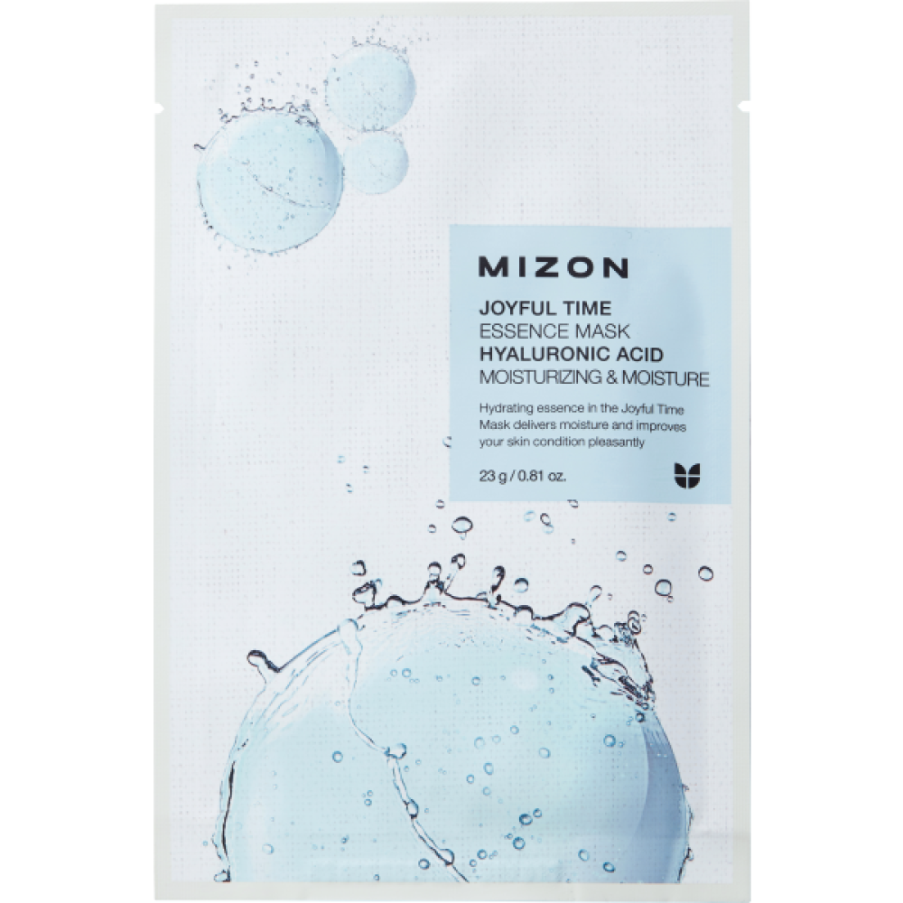 MIZON Текстилна маска Joyful Hyaluronic Acid с Хиалуронова киселина, 23 гр - Грижа за лицето
