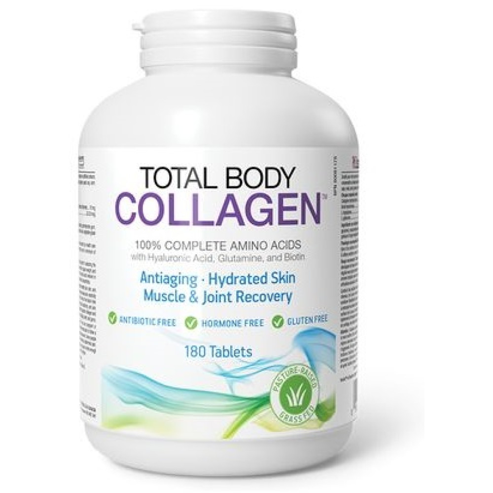 TOTAL BODY COLLAGEN хидролизиран говежди колаген с хиалуронова киселина глутамин и биотин табл х 180 бр - Мускулна система