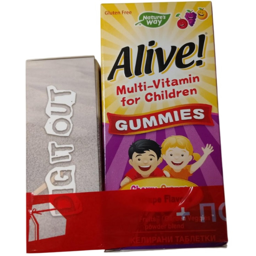 ПРОМО ПАКЕТ 8 АЛАЙВ МУЛТИВИТАМИНИ ЗА ДЕЦА ЖЕЛИРАНИ табл х 30 бр NW + ИГРАЧКА ПОДАРЪК - Имунна система
