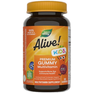 АЛАЙВ ГЪМИ МУЛТИВИТАМИНИ ЗА ДЕЦА желирани табл 3.5 г х 90 бр NW